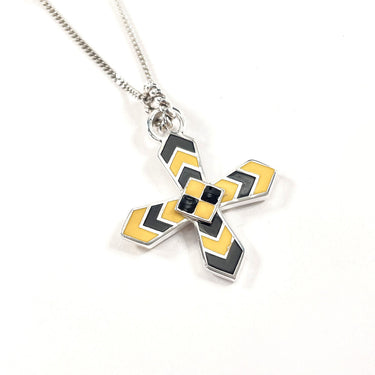 GUCCI Necklace Silver925 Silver Cross GG